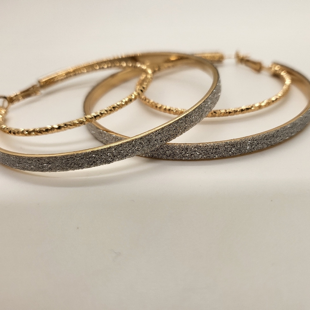 Woman hoop earrings